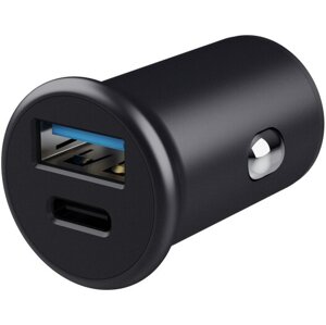Trust adaptér do auta Maxo, USB-C, USB-A, 38W, černá - 25197