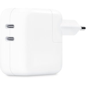 Apple napájecí adaptér dual USB-C, 35W, bílá - MW2K3ZM/A