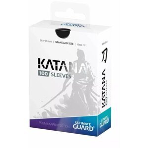 Ochranné obaly na karty Ultimate Guard - Katana Sleeves Standard Size, černá, 100 ks (66x91) - 04260250073810