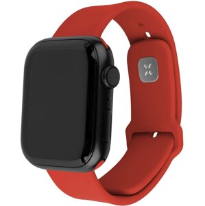 FIXED set silikonových řemínků Silicone Sporty pro Apple Watch 42/44/45mm, červená - FIXSST2-434-RD