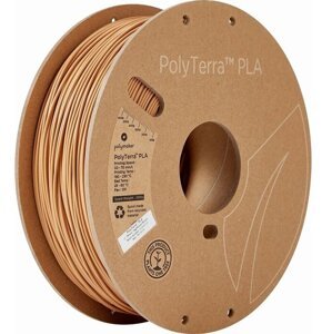 Polymaker tisková struna (filament), PolyTerra PLA, 1,75mm, 1kg, hnědá - PM70976
