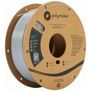 Polymaker tisková struna (filament), PolyLite PETG, 1,75mm, 1kg, šedá - PB01003