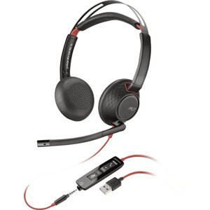 Poly BLACKWIRE C5220, USB-A, náhlavní souprava na obě uši - 80R97AA