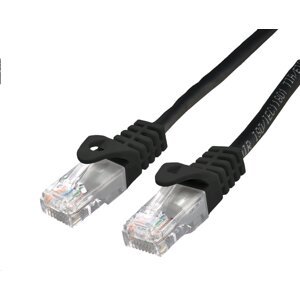 C-TECH kabel patchcord Cat6, UTP, 0.25m, černá - CB-PP6-025BK