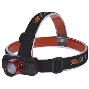 Solight LED čelová svítilna, 3W, 150lm, zoom, nabíjecí Li-Ion - WN36