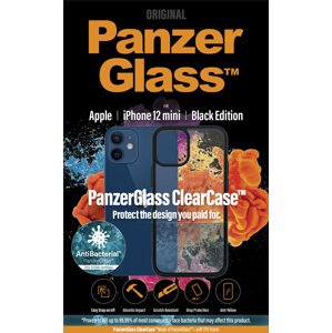 PanzerGlass ochranný kryt ClearCase pro Apple iPhone 12 Mini 5.4", antibakteriální, černá - 0251