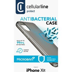 Cellularline ochranný kryt pro iPhone XR, antimikrobiální, černá - ANTIMICROIPH961K