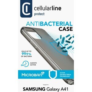 Cellularline ochranný kryt pro Samsung Galaxy A41, antimikrobiální, černá - ANTIMICROGALA41K