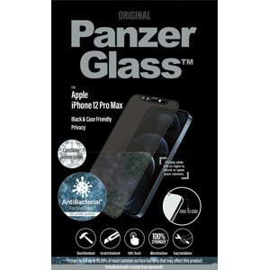 PanzerGlass ochranné sklo Edge-to-Edge pro iPhone 12 Pro Max, antibakteriální, Privacy, - P2718