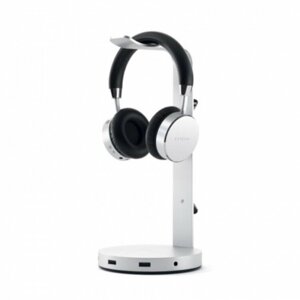 Satechi Aluminum Headphone Stand Hub, stříbrná - ST-UCHSHS