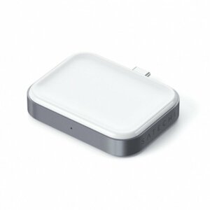 Satechi USB-C Wireless Charging Dock for AirPods (5W), šedá - ST-TCWCDM