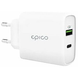 EPICO síťová nabíječka Pro Charger, USB-C PD, USB-A, 38W, bílá - 9915101100104