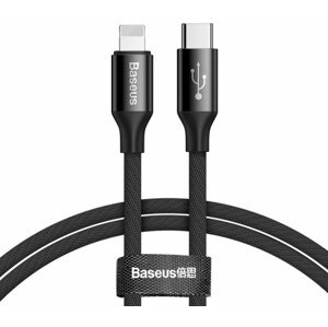 BASEUS kabel Yiven Series USB-C - Lightning, M/M, 2A, 1m, černá - CATLYW-C01