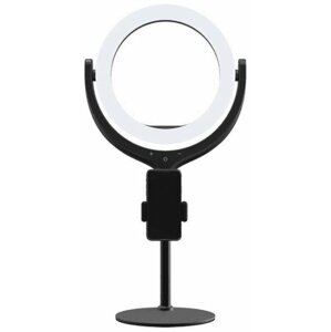 Devia selfie stojan se světelným prstencem 8” (20,32 cm), univerzální, černá - BRA010204