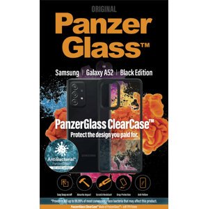 PanzerGlass ochranný kryt ClearCase pro Samsung Galaxy A52/A52s/A52 5G, antibakteriální, černá - 0295