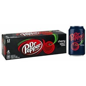 Dr. Pepper Cherry, limonáda, třešeň, 355 ml, 12ks - 0078000098167
