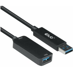 Club3D prodlužovací kabel USB-A 3.2 Gen2, M/F, 10Gbps, 5m, černá - CAC-1411