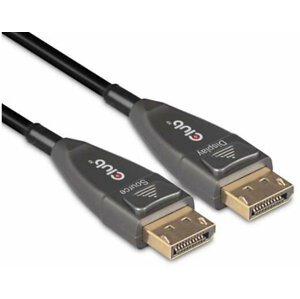 Club3D kabel DisplayPort 1.4, M/M, 4K@120Hz, aktivní, optický, 20m, černá - CAC-1079