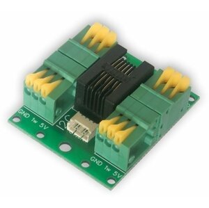 Tinycontrol LANKON-062 splitter kabelový, 4x svorkovnice, 1x RJ12, 1x l2C, pro DS18B20, LAN ovladač - LANKON-062