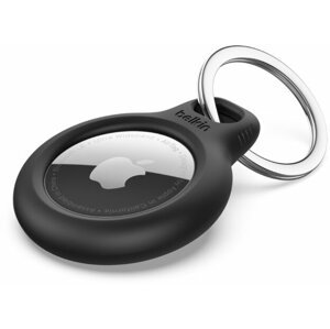 Belkin bezpečné pouzdro na Apple AirTag s kroužkem, černá - F8W973btBLK