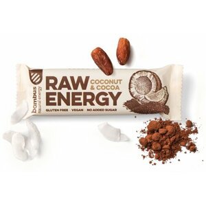 Bombus Raw energy, tyčinka, kakao a kokos, 50g - 08594068261005
