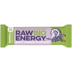 Bombus BIO Raw energy, tyčinka, černý rybíz a kokos, 50g - 08594068262200