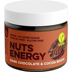 NUTS ENERGY, oříškové máslo, hořká čokoláda a kakaové boby, 300g - 08594068262804