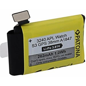 PATONA baterie pro chytré hodinky Apple Watch 3 GPS A1847, 38mm - PT3240