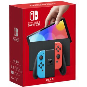 Nintendo Switch – OLED Model, červená/modrá - NSH007