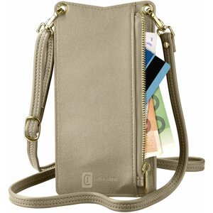 Cellularline pouzdro na krk Mini Bag pro mobilní telefony, bronzová - MINIBAGZ