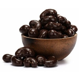 GRIZLY ořechy - kešu v čokoládě, hořká čokoláda 53%, 500g - khč500