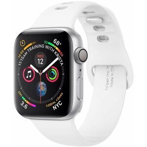 Spigen silikonový řemínek pro Apple Watch 40/38 mm, bílá - 061MP25407