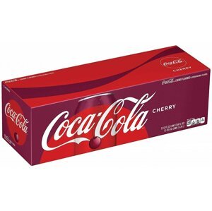 Coca Cola Cherry, třešeň, 355 ml, 12ks - 0049000031034
