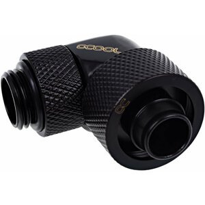 Alphacool Eiszapfen 16/10mm compression fitting 90° rotatable G1/4 - deep black - 4250197172363