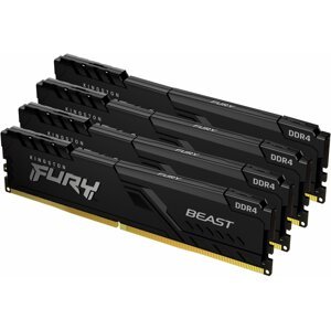 Kingston Fury Beast Black 64GB (4x16GB) DDR4 3000 CL15 - KF430C16BBK4/64