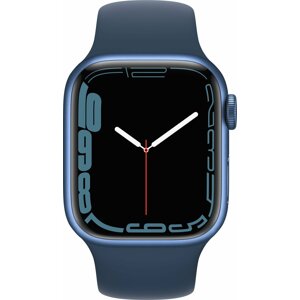 Apple Watch Series 7 Cellular, 41mm, Blue, Blue Sport Band - MKHU3HC/A