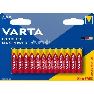 VARTA baterie Longlife Max Power AAA, 8+4ks - 4703101462