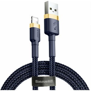 BASEUS kabel Cafule USB-A - Lightning, nabíjecí, datový, 1.5A, 2m, zlatá/modrá - CALKLF-CV3