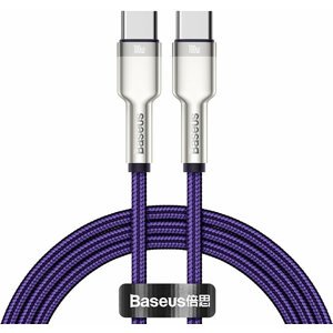 BASEUS kabel Cafule USB-C - USB-C, nabíjecí, datový, 100W, 1m, fialová - CATJK-C05