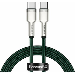 BASEUS kabel Cafule USB-C - USB-C, nabíjecí, datový, 100W, 1m, zelená - CATJK-C06