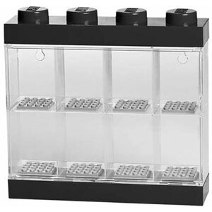 Sběratelská skříňka LEGO na 8 minifigurek, černá - 40650003