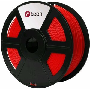 C-TECH tisková struna (filament), ABS, 1,75mm, 1kg, červená - 3DF-ABS1.75-R