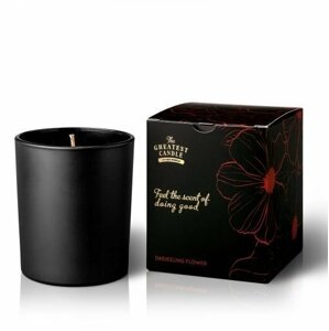 Svíčka vonná The Greatest Candle, v černém skle, květ darjeelingu, 170 g - GRC064