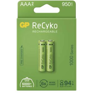 GP nabíjecí baterie ReCyko 1000 AAA (HR03), 2ks - 1032122100