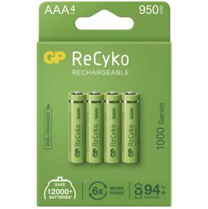 GP nabíjecí baterie ReCyko 1000 AAA (HR03), 4ks - 1032124100