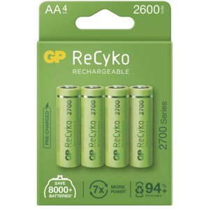 GP nabíjecí baterie ReCyko 2700 AA (HR6), 4ks - 1032224270