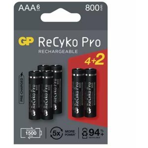 GP nabíjecí baterie ReCyko Pro AAA (HR03), 4+2ks - 1033126080