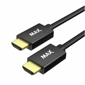 MAX kabel HDMI 2.1, opletený, 2m, černá - 3014230