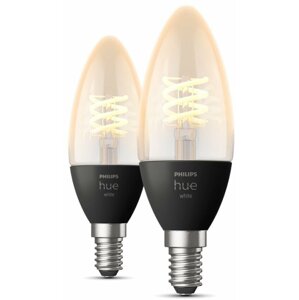 Philips Hue White 4.5W 550lm Filament svíčka E14 2ks - 929002479502