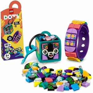 LEGO® DOTS 41945 Neonový tygr – náramek & ozdoba na tašku - 41945
